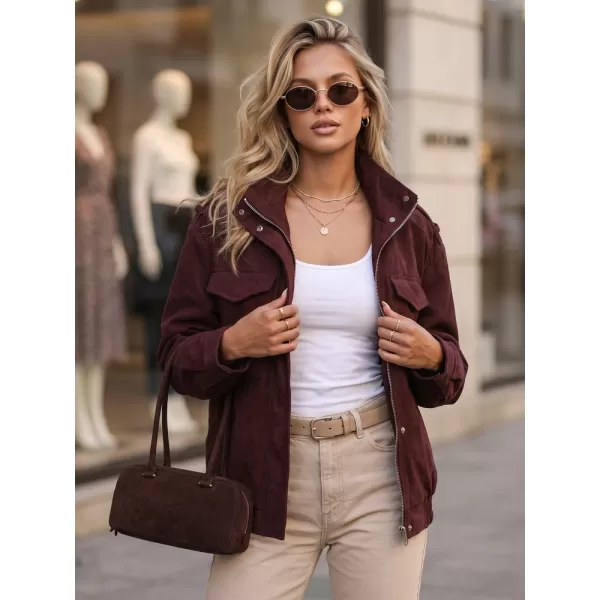  Ženska jakna DSTREET TY5915 TAMNOCRVENA 