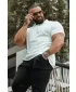 Muške majice NEBBIA MIKE MUSCLE FIT POLO 157 BIJELA