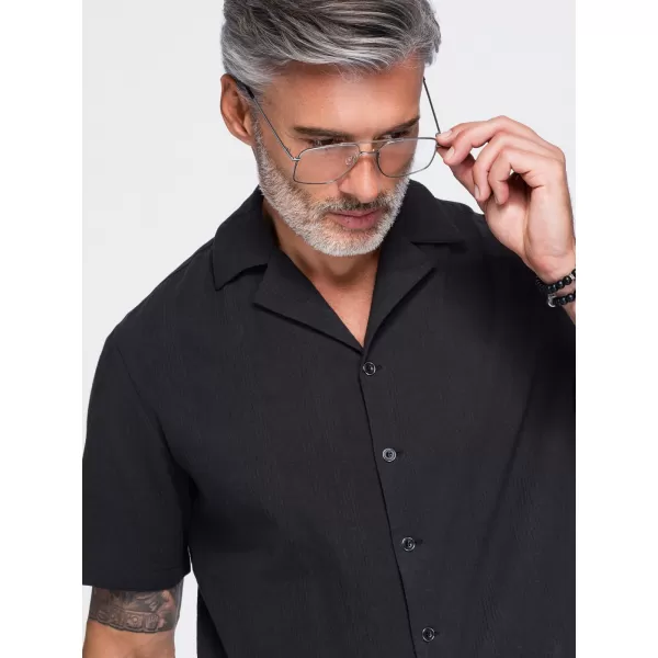  Muška košulja OMBRE OM-SHSS-0221 CRNA 