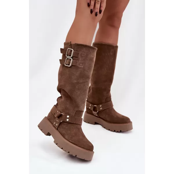 Ženske čizme BIG STAR SHOES OO274A182 BEŽ 