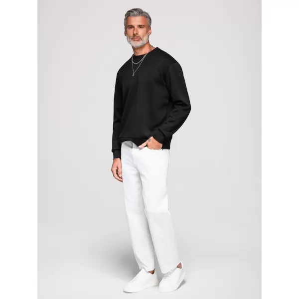  Muški sweatshirt OMBRE OM-SSNZ-0274 CRNA 