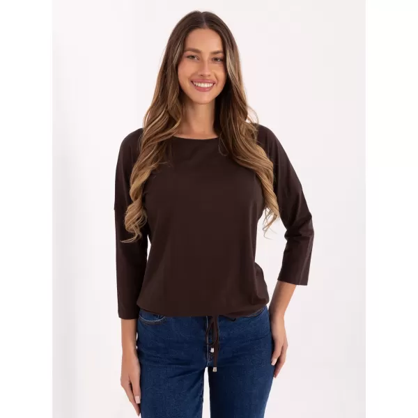  Ženska bluza BASIC FEEL GOOD RV-BZ-4691.40P TAMNO SMEĐA 