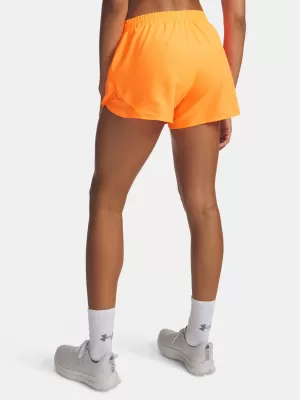Ženske kratke hlače UNDER ARMOUR FLY BY 3 SHORTS 1382438-824 NARANČASTA