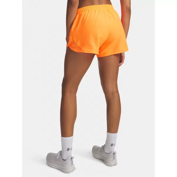  Ženske kratke hlače UNDER ARMOUR FLY BY 3 SHORTS 1382438-824 NARANČASTA 