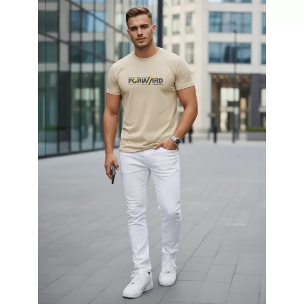  Muška majica kratkih rukava DSTREET NX0145R-BT BEŽ 