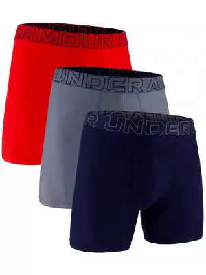 Muške bokserice UNDER ARMOUR UA PERFORMANCE TECH MESH - SOLID 6 -3PK 1383884-600 CRVENA