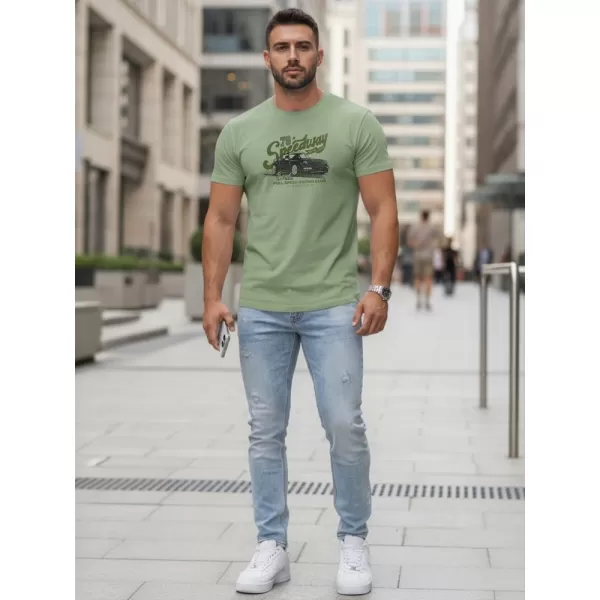 Muška majica kratkih rukava DSTREET NX5089R SVIJETLO ZELENA 