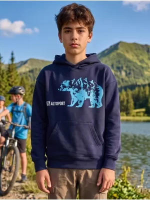 Dječji sweatshirt ALTISPORT ALM193422 TAMNOPLAVA