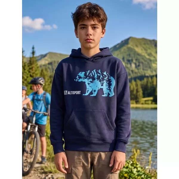  Dječji sweatshirt ALTISPORT ALM193422 TAMNOPLAVA 
