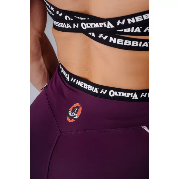  Ženske tajice NEBBIA OLYMPIA HIGH-WAIST 935 KLARET 