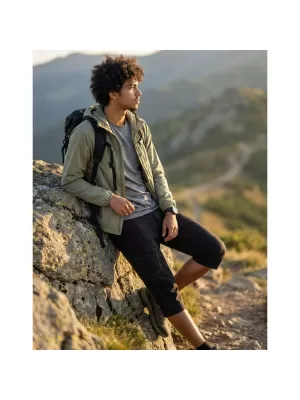 Muške capri hlače ALPINE PRO WEDER 2 CRNA