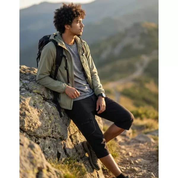  Muške capri hlače ALPINE PRO WEDER 2 CRNA 
