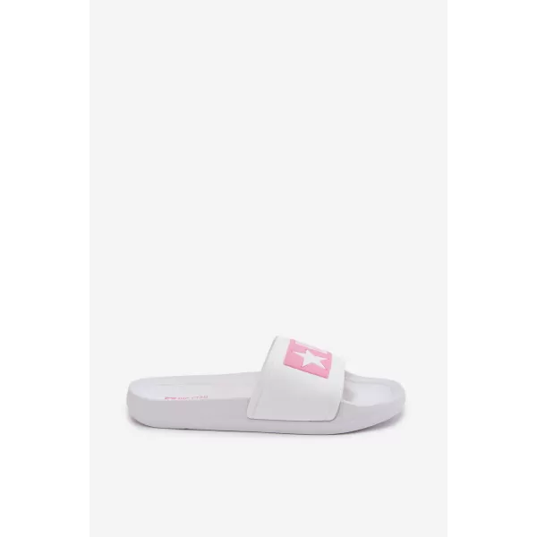  Dječje papuče BIG STAR SHOES TT374A002 RUŽIČASTO/BIJELO 