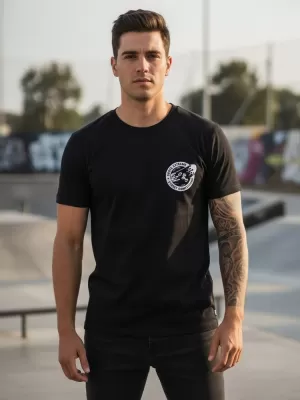 Muška majica kratkih rukava DSTREET NX078R CRNA