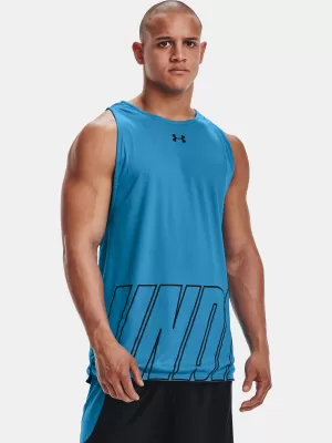 Muška majica bez rukava UNDER ARMOUR UA BASELINE REVERSIBLE TANK 1361899-422 PLAVA