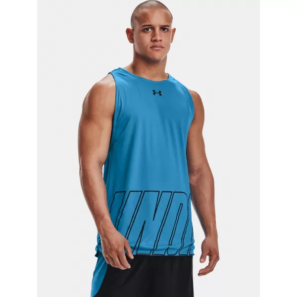  Muška majica bez rukava UNDER ARMOUR UA BASELINE REVERSIBLE TANK 1361899-422 PLAVA 
