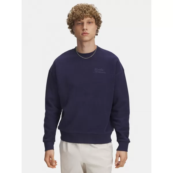  Muški sweatshirt UNDER ARMOUR ICON REV TERRY CREW 6003942-403 PLAVA 