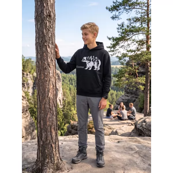  Dječji sweatshirt ALTISPORT ALM193422 CRNA 