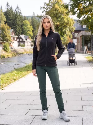 Ženska majica od flisa ALTISPORT ALW002852 CRNO I SREBRNO