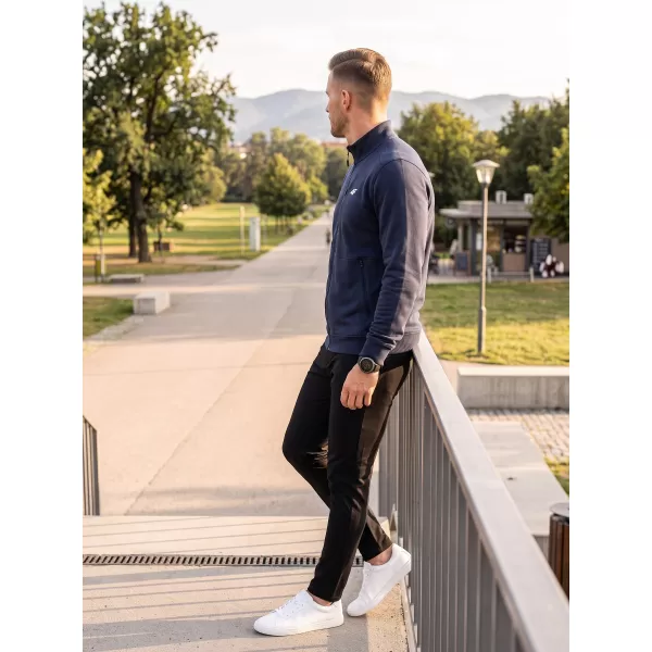  Muški sweatshirt 4F WMM00TSWSM2547 NAVIKE 