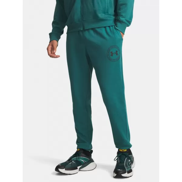  Muške trenirke UNDER ARMOUR RIVAL LW GRAPHIC JOGGER 6014688-338 ZELENA 