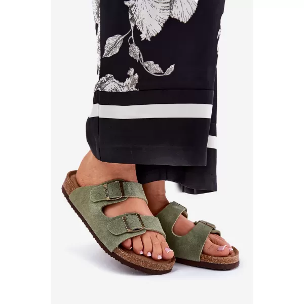  Ženske papuče BIG STAR SHOES RR274A393 ZELENA 