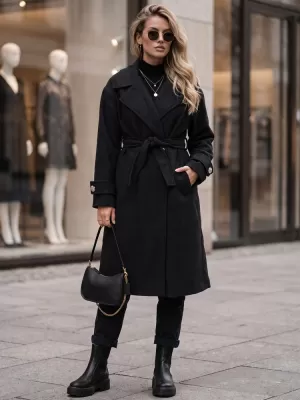 Ženski kaput DSTREET NY0809 CRNA