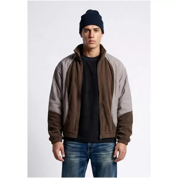  Muška trenirka jakna URBAN CLASSICS TB8602-23085 SMEĐA/BLIJEDO LILA 