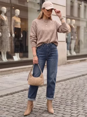 Ženske hlače DSTREET UY3113 PLAVA