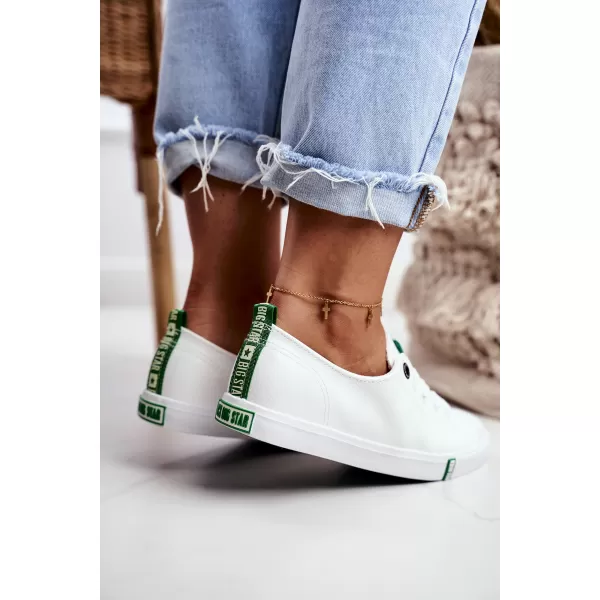  Ženske tenisice BIG STAR SHOES GG274006 BIJELO/ZELENO 