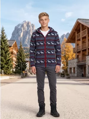 Dječji topli džemper ALPINE PRO NORESO MOONLIT OCEAN VARIJANTA PB
