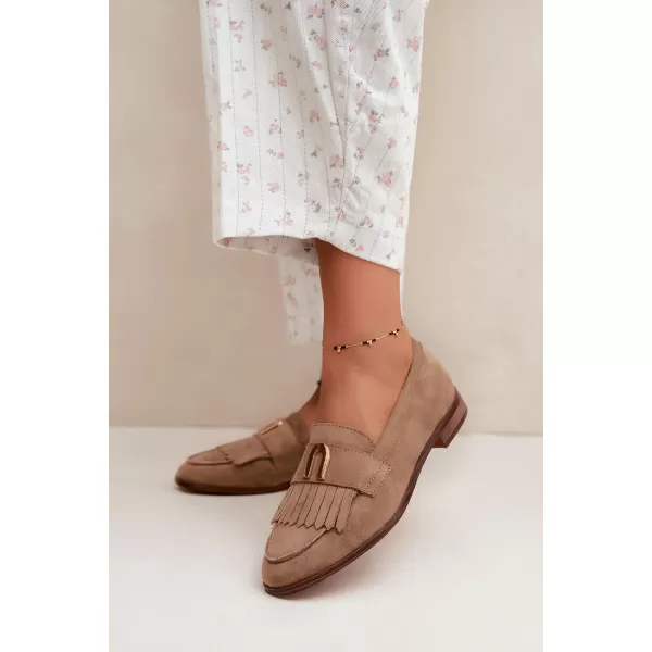  Ženske mokasine BOTO 3742 KAKI 