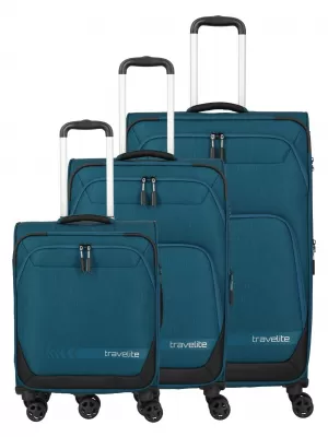 Set kofera TRAVELITE Kick Off 4w S, M exp, L exp BENZIN