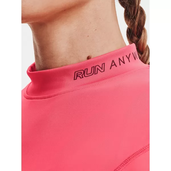  Ženska majica kratkih rukava UNDER ARMOUR UA RUN ANYWHERE LASER LS 1365641-819 RUŽIČASTA 