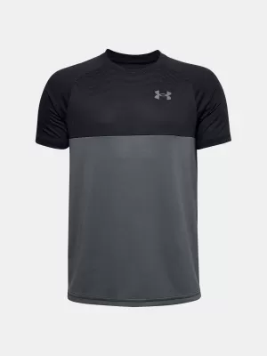 Majica za dječake UNDER ARMOUR TECH COLORBLOCK SS 1357548-001 CRNA