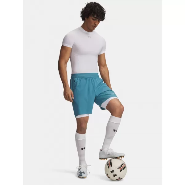  Muške kratke hlače UNDER ARMOUR HG ELITE LONG SHORTS 6015388-100 BIJELA 