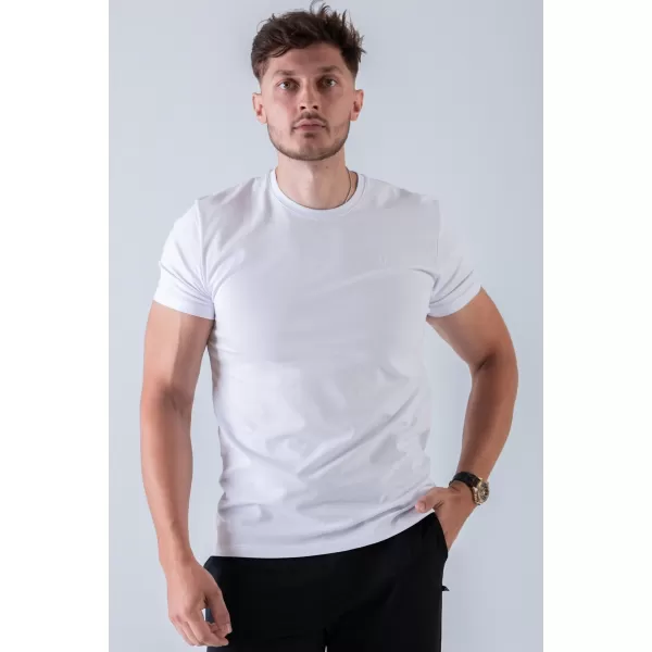 Muške majice NEBBIA MIKE MUSCLE FIT 158 BIJELA 