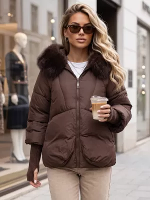 Ženska jakna DSTREET TY5991 SMEĐA