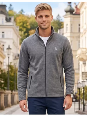 Muška majica od flisa ALTISPORT ALM002852 CRNO ISTICANJE