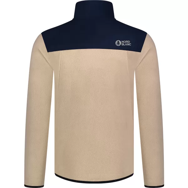  Muški lagani sweatshirt od flisa NORDBLANC CRACKLE NBSFM8373 BEŽ 