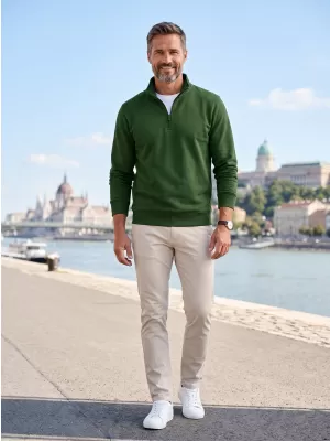 Muški sweatshirt MALFINI SUMMIT 429 TAMNOZELENE BOJE