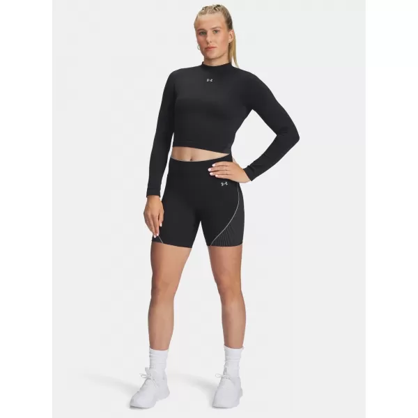  Ženska majica kratkih rukava UNDER ARMOUR VANISH SEAMLESS LS 6000645-004 CRNA 