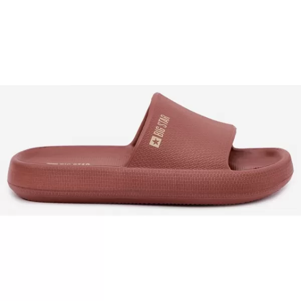  Ženske papuče BIG STAR SHOES UU274088 NIJANSE CRVENE 