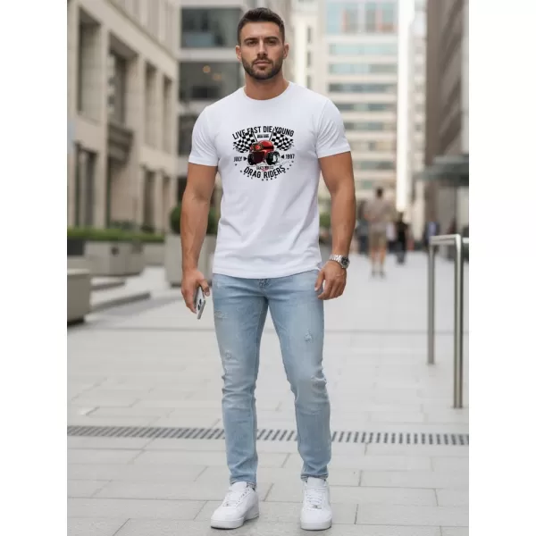  Muška majica kratkih rukava DSTREET NX5087R-WH BIJELA 