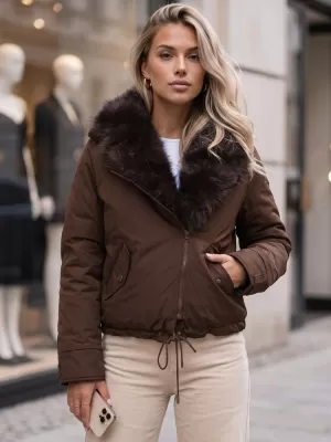 Ženska jakna DSTREET TY6071 KARAMELA