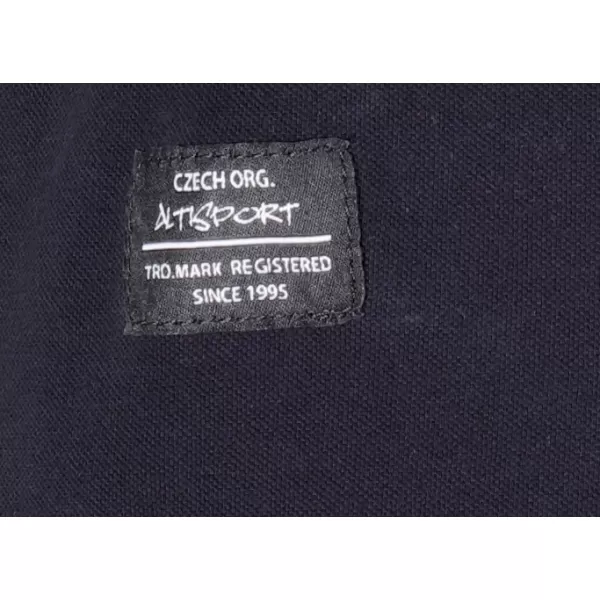  Muška majica s kragnom ALTISPORT NP/ALMST90601 CRNI OPAL 