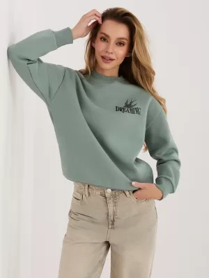 Ženski sweatshirt SUBLEVEL D10600T02568H PISTACIJE