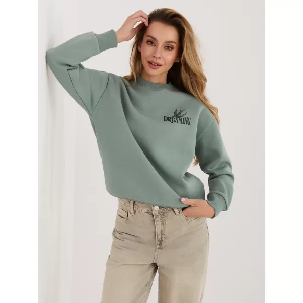  Ženski sweatshirt SUBLEVEL D10600T02568H PISTACIJE 