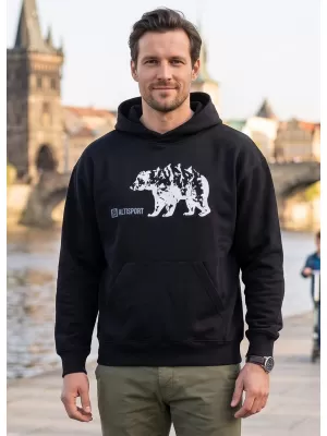 Muški sweatshirt ALTISPORT ALM193422 CRNA