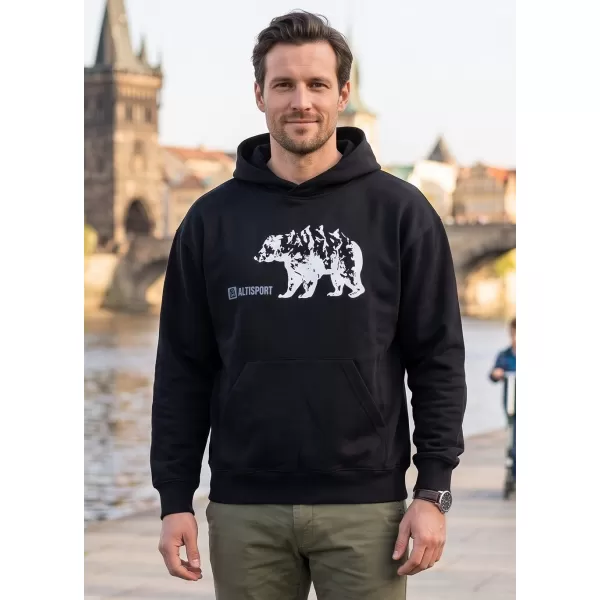  Muški sweatshirt ALTISPORT ALM193422 CRNA 